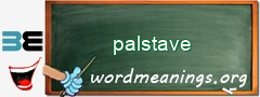 WordMeaning blackboard for palstave